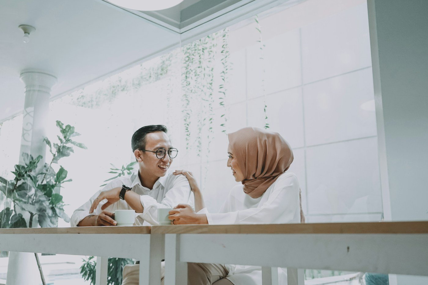 Couple sharing a relaxed moment together