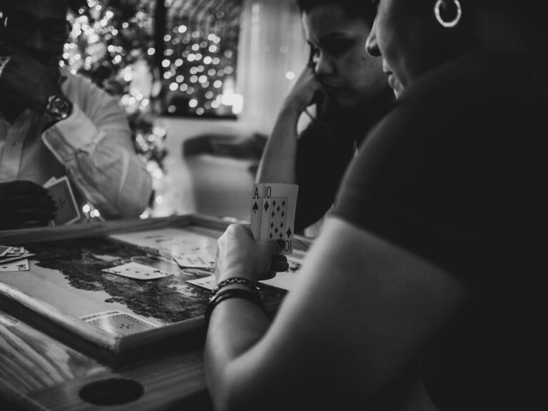 Friends playing a relaxed game together